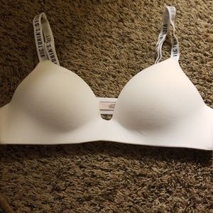 Brand new. White Victoria secret bra